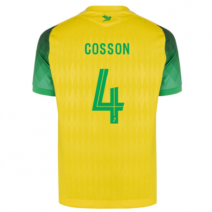 Danxen Dzieci Maureen Cosson #4 Żółty Zielony Czerwony Domowa Koszulka 2026/27 Koszulki Klubowe