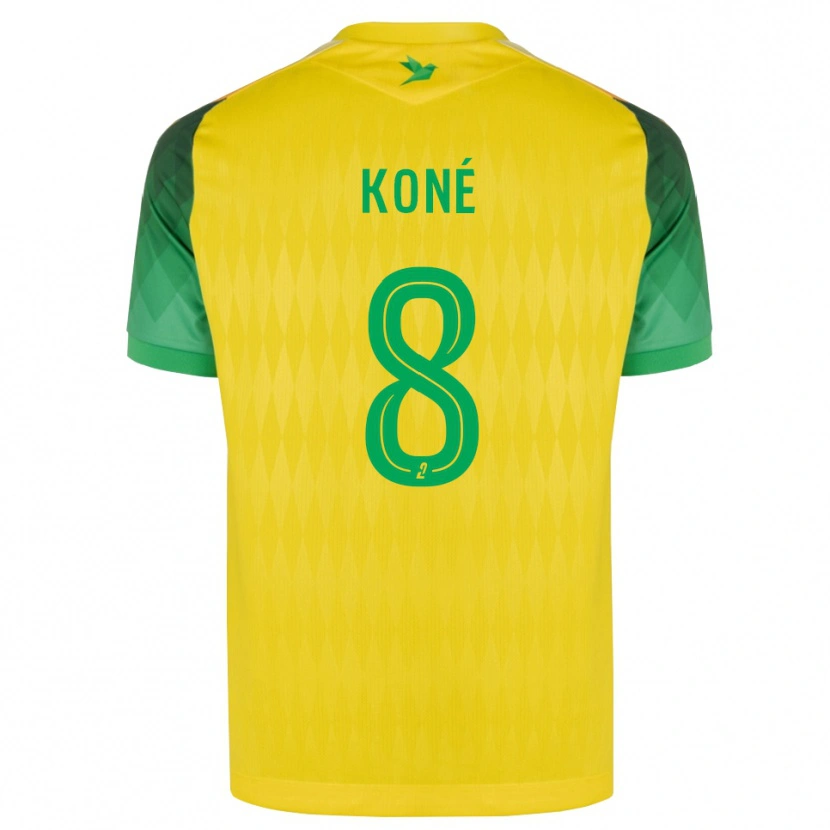 Danxen Dzieci Kassoum Koné #8 Żółty Zielony Czerwony Domowa Koszulka 2026/27 Koszulki Klubowe