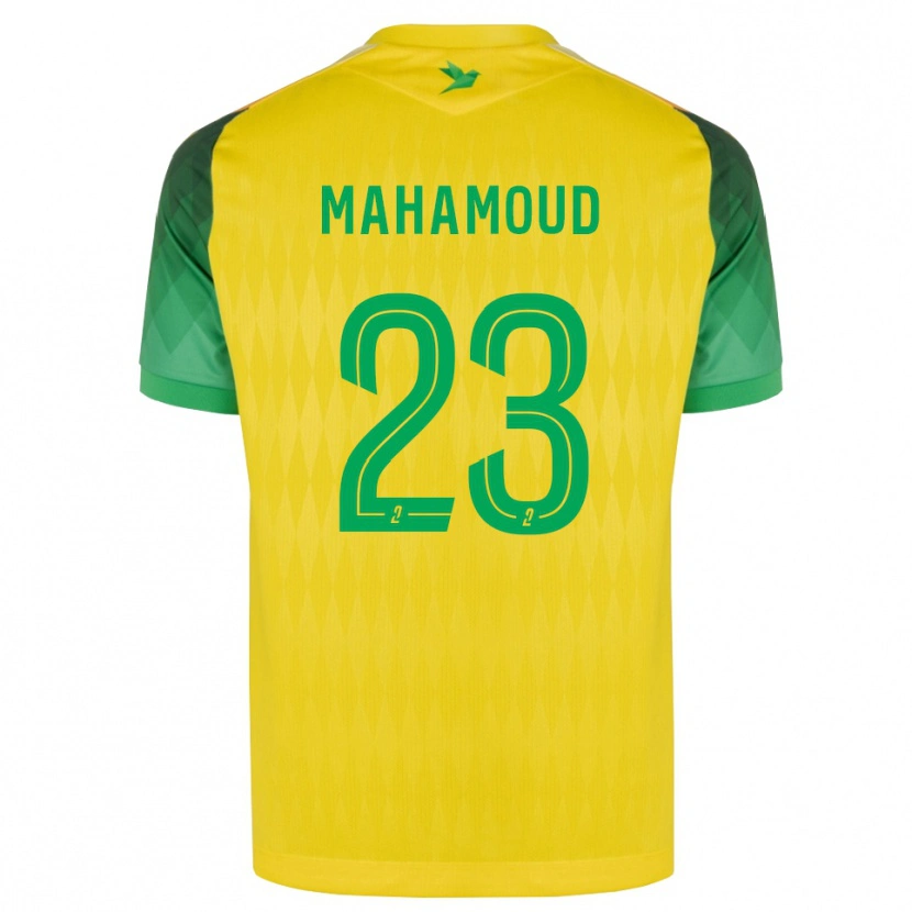 Danxen Dzieci Adel Mahamoud #23 Żółty Zielony Czerwony Domowa Koszulka 2026/27 Koszulki Klubowe