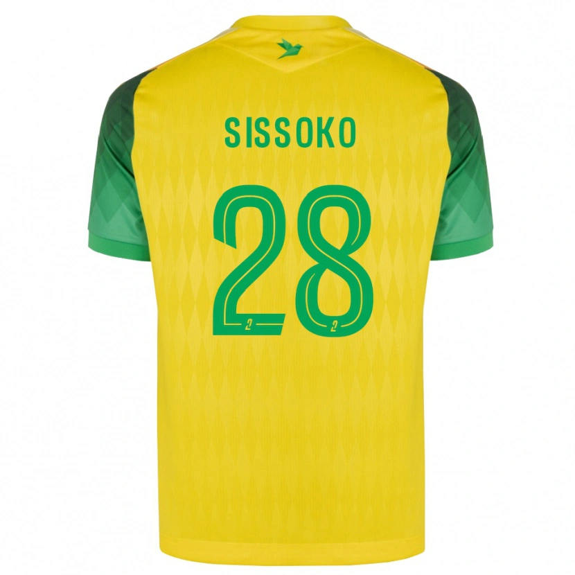 Danxen Dzieci Ibrahima Sissoko #28 Żółty Zielony Czerwony Domowa Koszulka 2026/27 Koszulki Klubowe