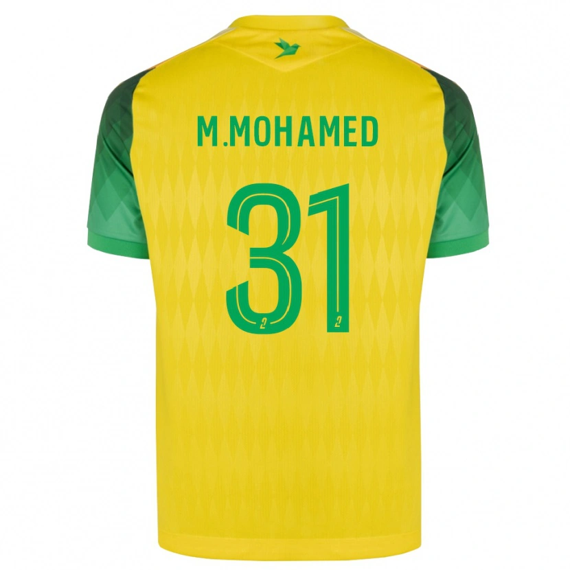 Danxen Dzieci Mostafa Mohamed #31 Żółty Zielony Czerwony Domowa Koszulka 2026/27 Koszulki Klubowe