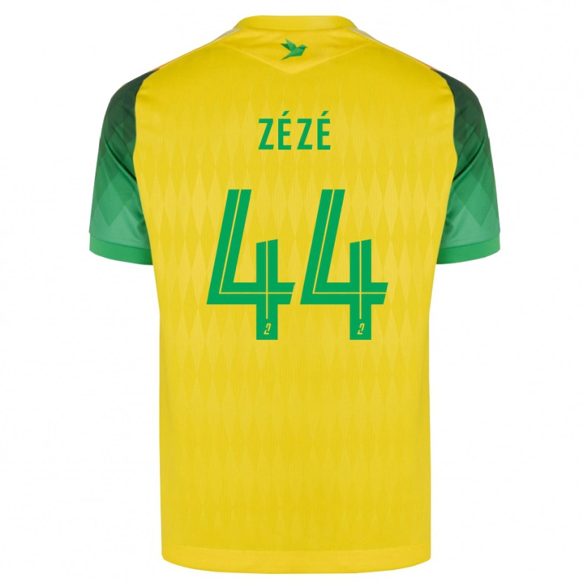 Danxen Dzieci Nathan Zézé #44 Żółty Zielony Czerwony Domowa Koszulka 2026/27 Koszulki Klubowe