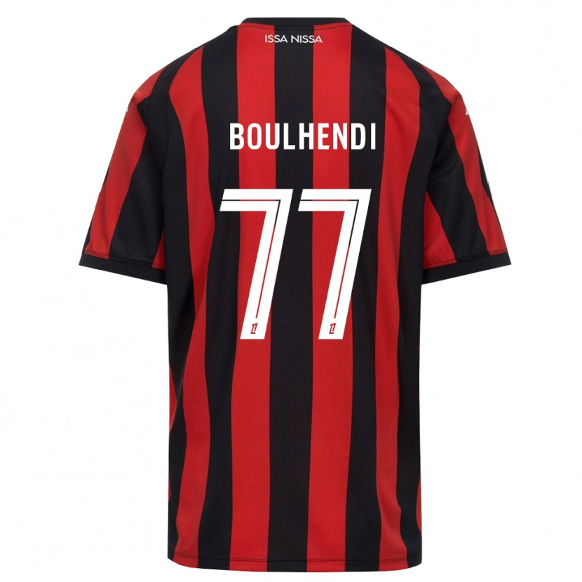 Danxen Dzieci Teddy Boulhendi #77 Czerwony Czarny Biały Domowa Koszulka 2026/27 Koszulki Klubowe