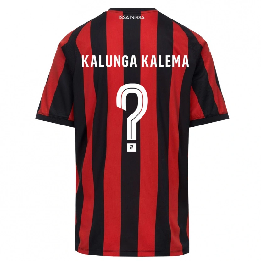 Danxen Dzieci Kevin Kalunga Kalema #0 Czerwony Czarny Biały Domowa Koszulka 2026/27 Koszulki Klubowe