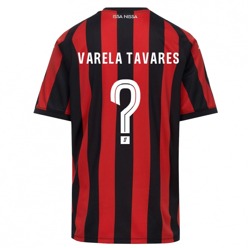 Danxen Dzieci Tainy Varela Tavares #0 Czerwony Czarny Biały Domowa Koszulka 2026/27 Koszulki Klubowe