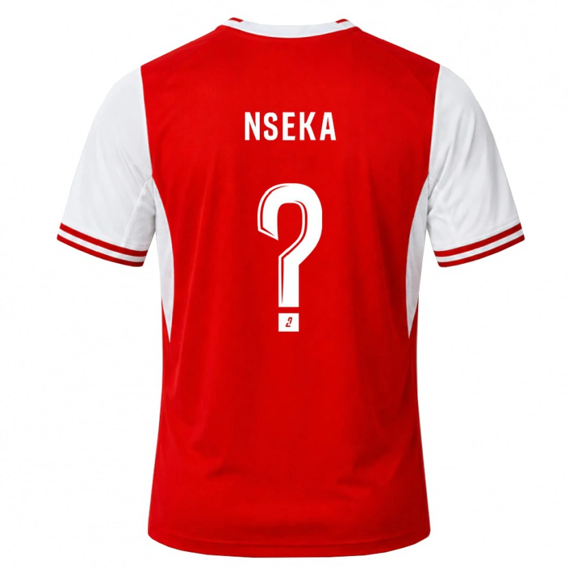 Danxen Dzieci Nelson Nseka #0 Czerwony Biały Domowa Koszulka 2026/27 Koszulki Klubowe