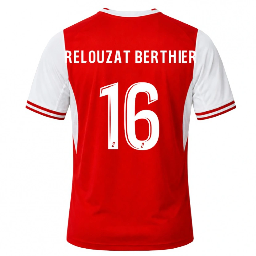 Danxen Dzieci Maxime Relouzat Berthier #16 Czerwony Biały Domowa Koszulka 2026/27 Koszulki Klubowe