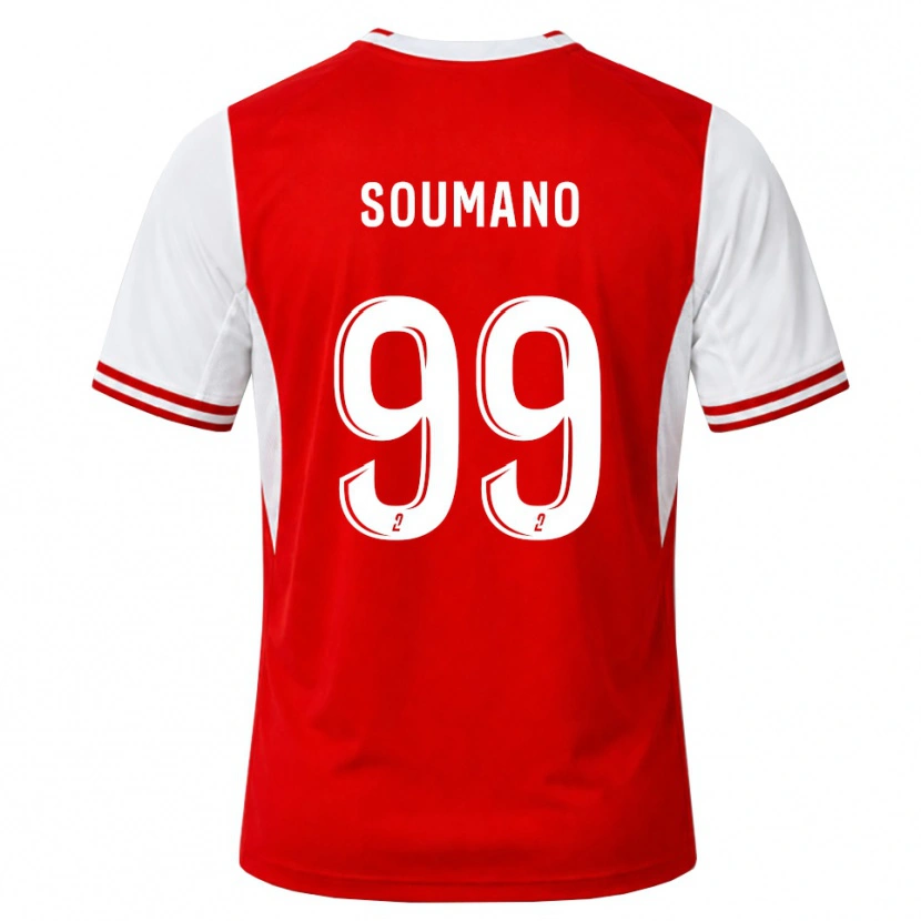 Danxen Dzieci Sambou Soumano #99 Czerwony Biały Domowa Koszulka 2026/27 Koszulki Klubowe