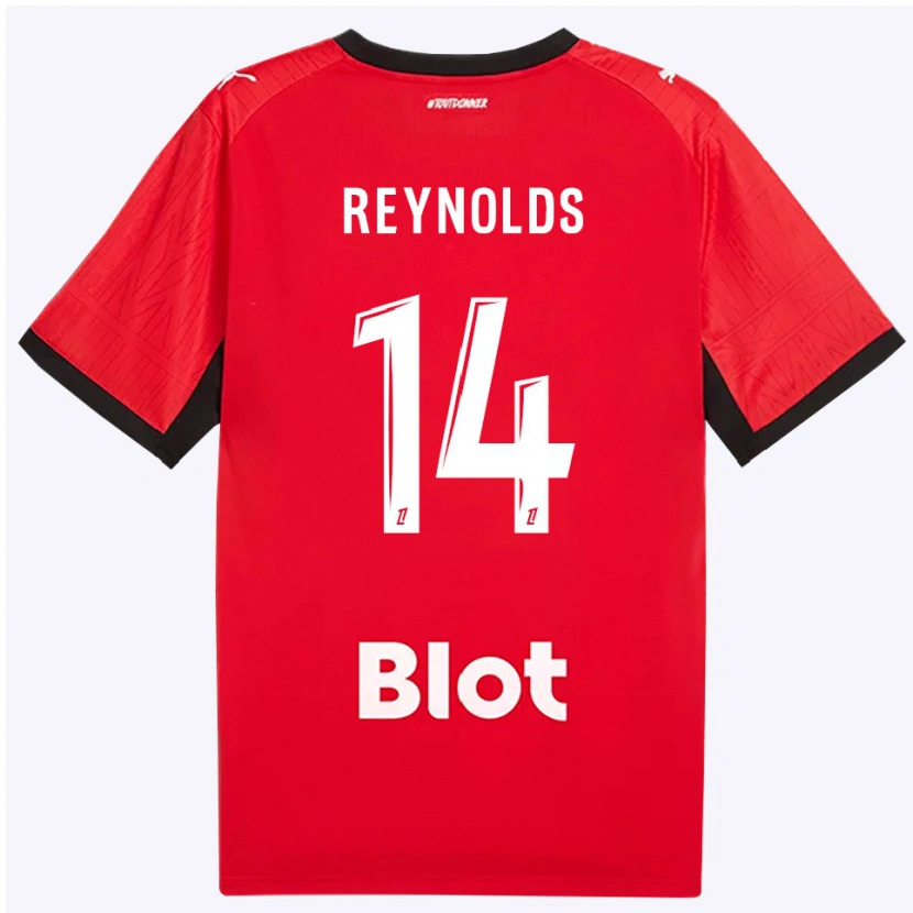 Danxen Dzieci Bryan Reynolds #14 Czerwony Czarny Biały Domowa Koszulka 2026/27 Koszulki Klubowe