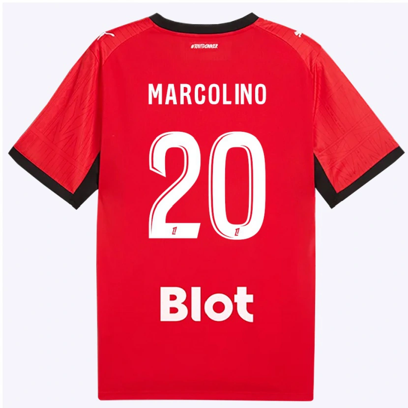 Danxen Dzieci Henrick Do Marcolino #20 Czerwony Czarny Biały Domowa Koszulka 2026/27 Koszulki Klubowe