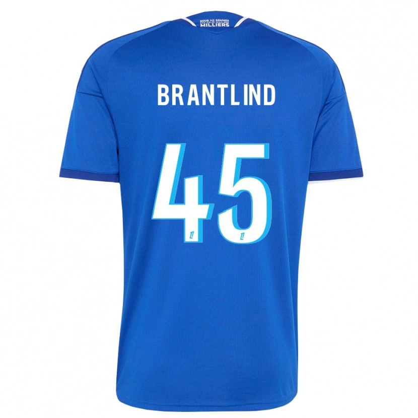 Danxen Dzieci Benjamin Brantlind #45 Królewski Niebieski Biały Domowa Koszulka 2026/27 Koszulki Klubowe
