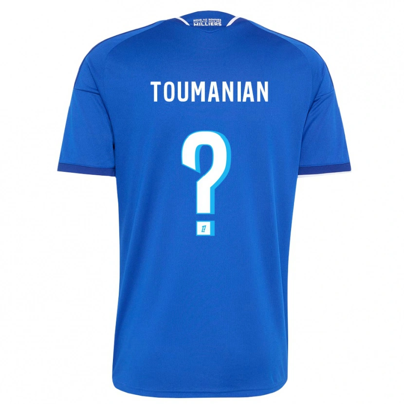 Danxen Dzieci Anthony Toumanian #0 Królewski Niebieski Biały Domowa Koszulka 2026/27 Koszulki Klubowe