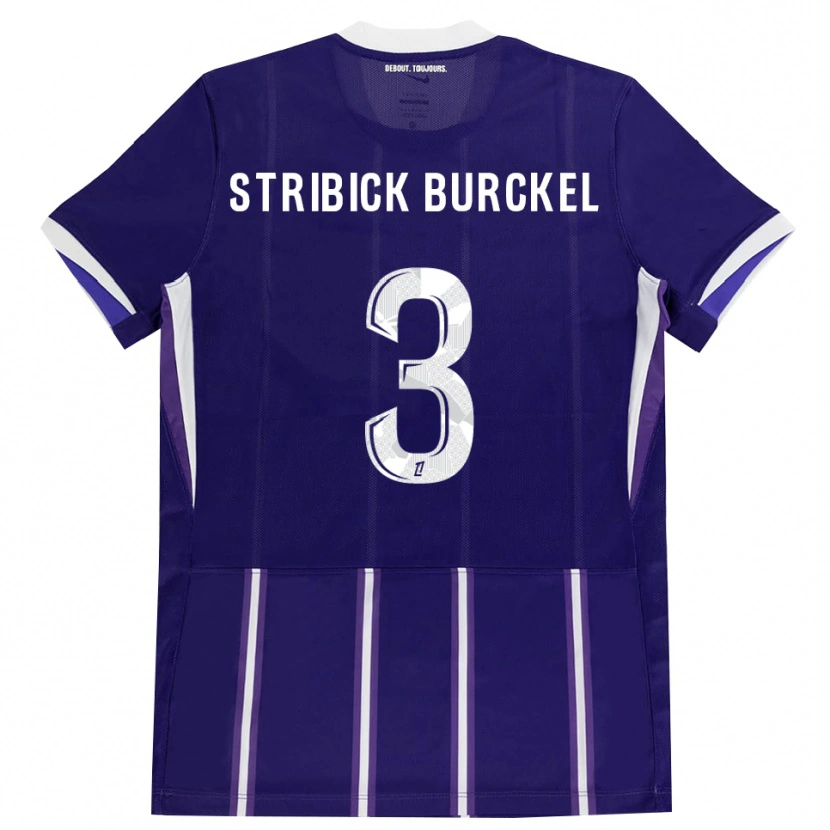 Danxen Dzieci Laetitia Stribick-Burckel #3 Fioletowy Biały Domowa Koszulka 2026/27 Koszulki Klubowe