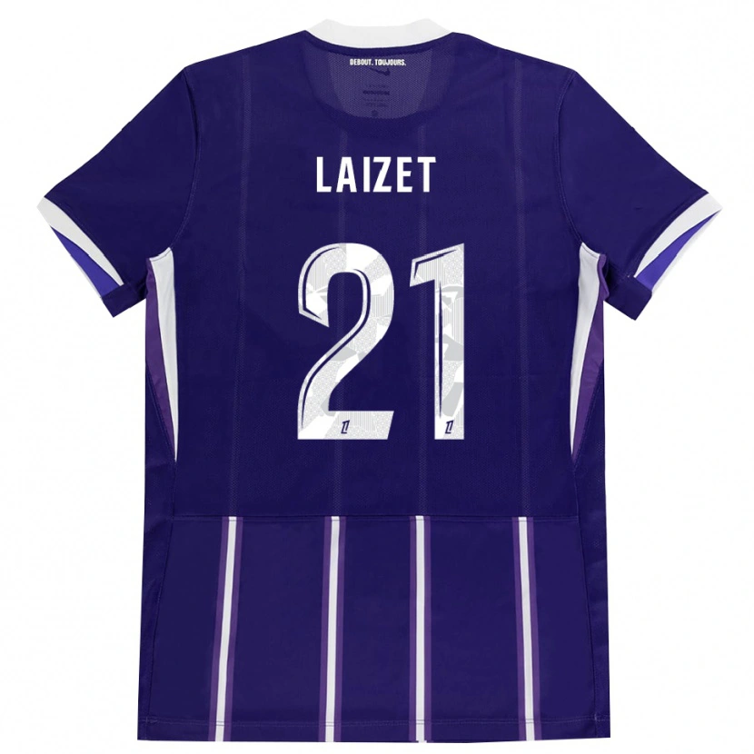 Danxen Dzieci Emma Laizet #21 Fioletowy Biały Domowa Koszulka 2026/27 Koszulki Klubowe
