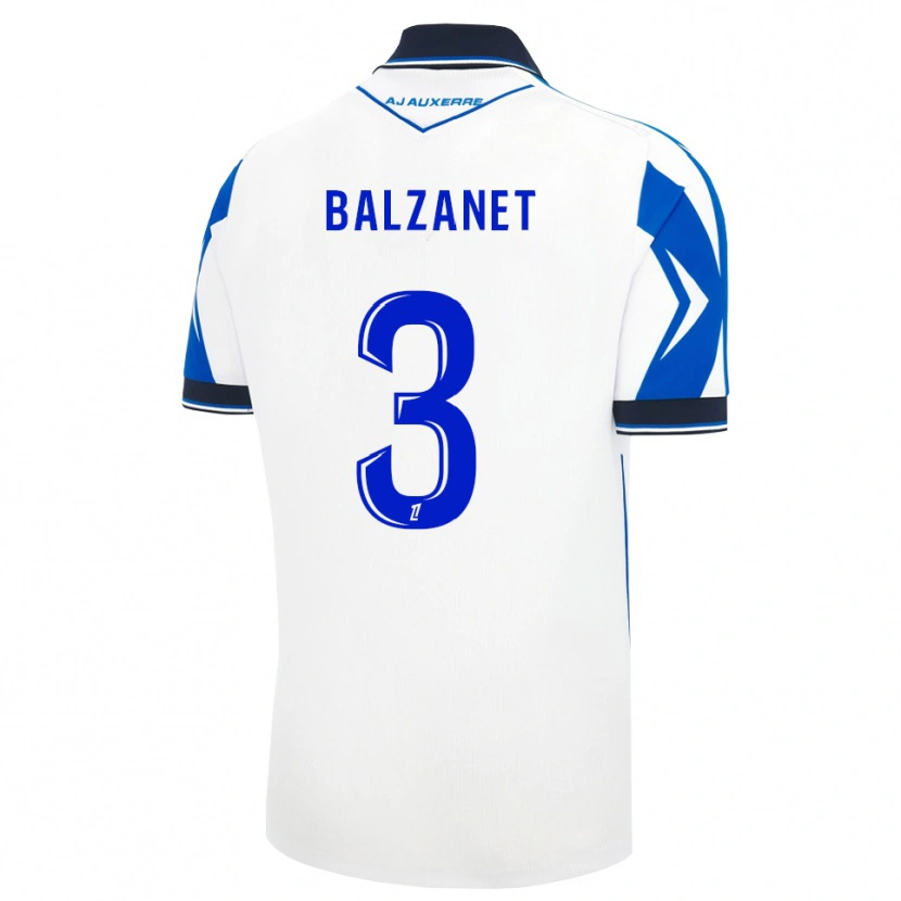 Danxen Dzieci Guillaume Balzanet #3 Czarny Biały Niebieski Domowa Koszulka 2026/27 Koszulki Klubowe