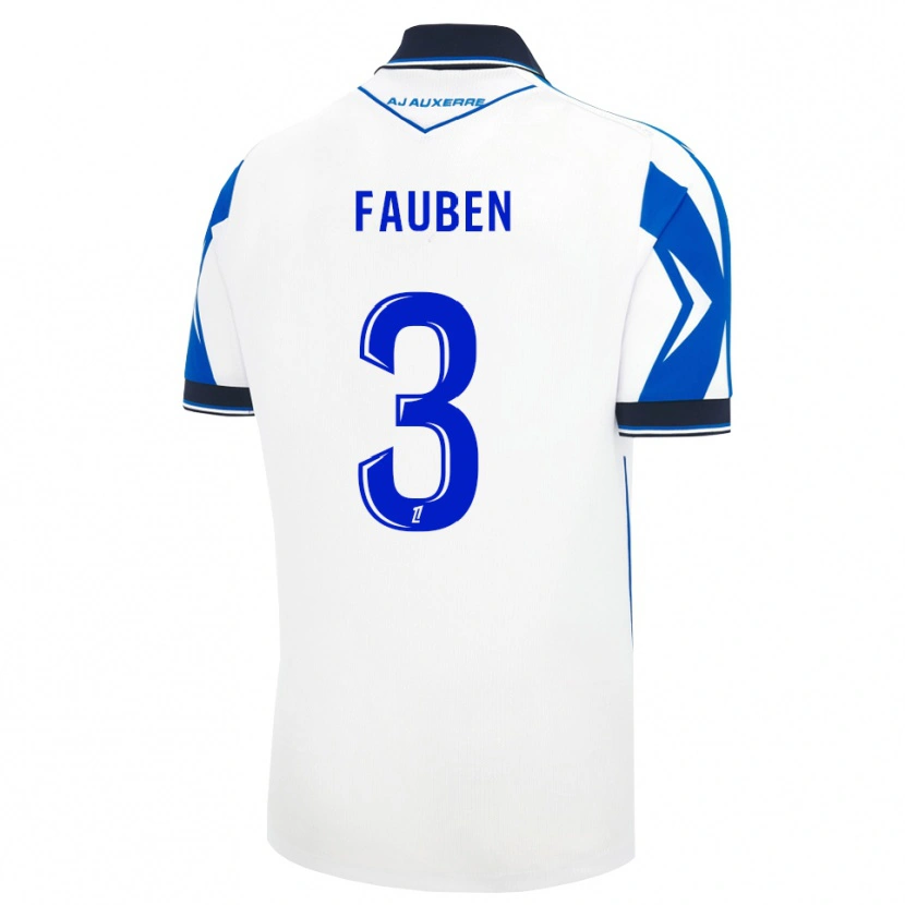 Danxen Dzieci Marc-Allan Fauben #3 Czarny Biały Niebieski Domowa Koszulka 2026/27 Koszulki Klubowe