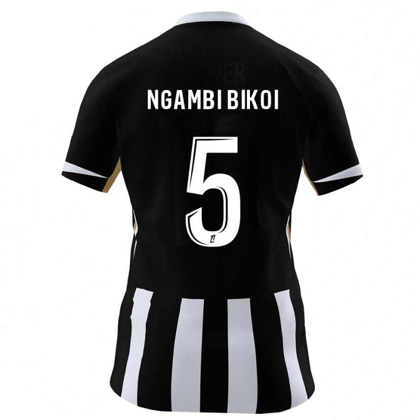 Danxen Dzieci Christian Ngambi Bikoi #5 Czarny Niebieski Domowa Koszulka 2026/27 Koszulki Klubowe