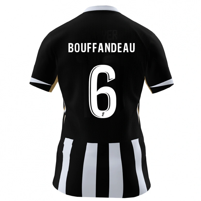 Danxen Dzieci Jules Bouffandeau #6 Czarny Niebieski Domowa Koszulka 2026/27 Koszulki Klubowe