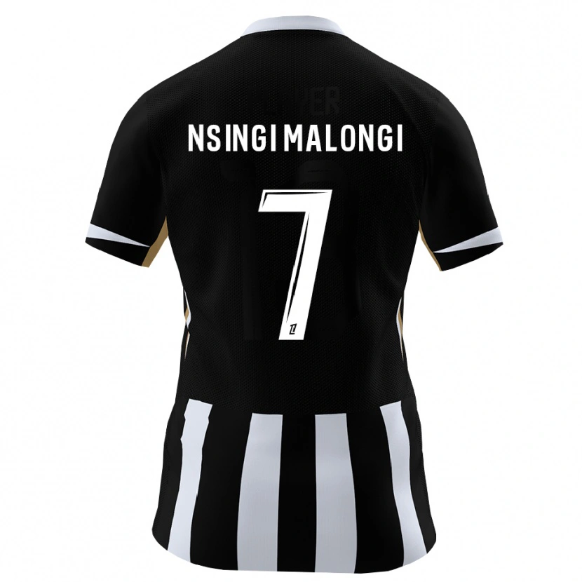 Danxen Dzieci Rodrigue Nsingi Malongi #7 Czarny Niebieski Domowa Koszulka 2026/27 Koszulki Klubowe