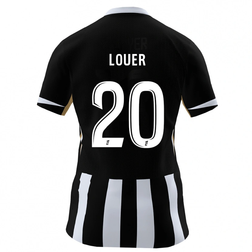 Danxen Dzieci Marius Louër #20 Czarny Niebieski Domowa Koszulka 2026/27 Koszulki Klubowe