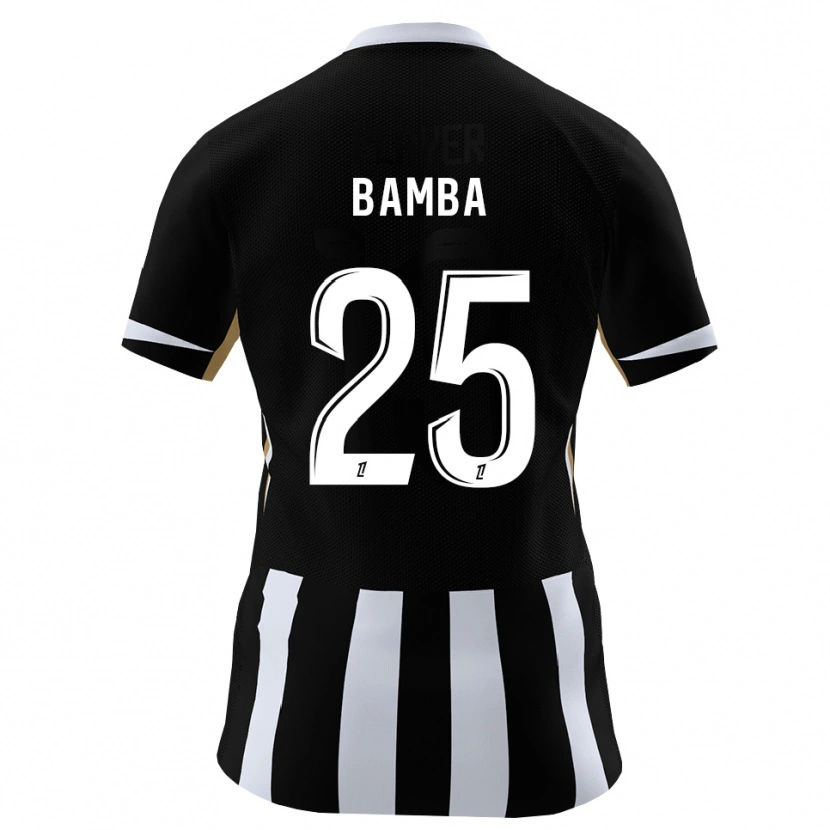 Danxen Dzieci Abdoulaye Bamba #25 Czarny Niebieski Domowa Koszulka 2026/27 Koszulki Klubowe