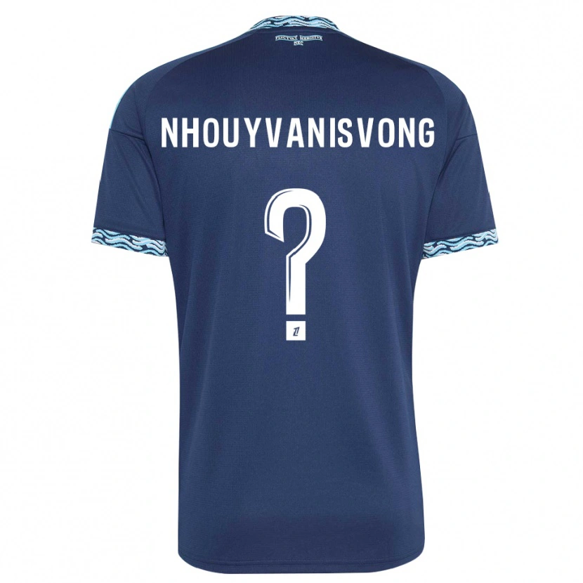 Danxen Dzieci Andy Nhouyvanisvong #0 Stalowoniebieski Biały Domowa Koszulka 2026/27 Koszulki Klubowe