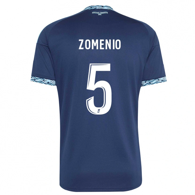 Danxen Dzieci Paco Zomenio #5 Stalowoniebieski Biały Domowa Koszulka 2026/27 Koszulki Klubowe