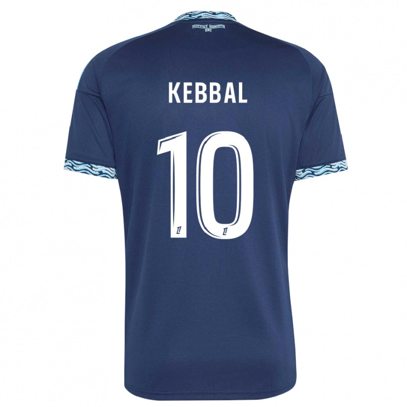 Danxen Dzieci Ilan Kebbal #10 Stalowoniebieski Biały Domowa Koszulka 2026/27 Koszulki Klubowe