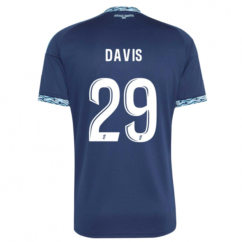 Danxen Dzieci Deja Davis #29 Stalowoniebieski Biały Domowa Koszulka 2026/27 Koszulki Klubowe