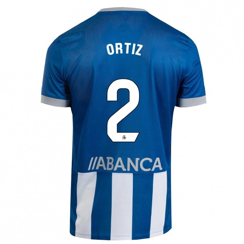 Danxen Dzieci Samara Ortiz #2 Niebieski Szary Biały Domowa Koszulka 2026/27 Koszulki Klubowe