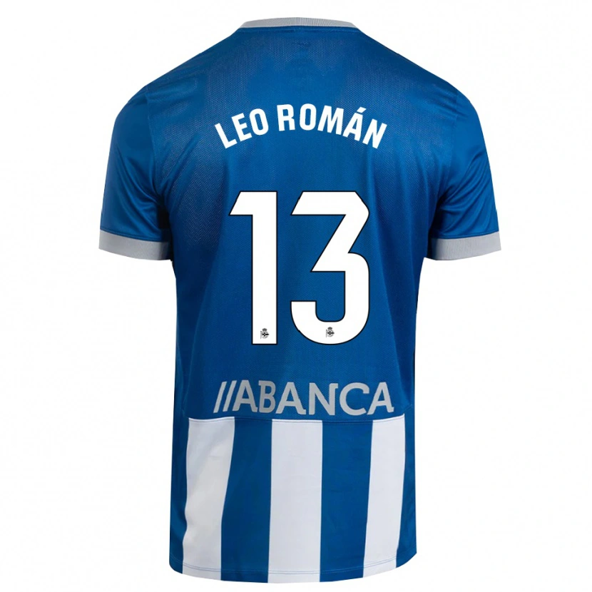Danxen Dzieci Leo Román #13 Niebieski Szary Biały Domowa Koszulka 2026/27 Koszulki Klubowe