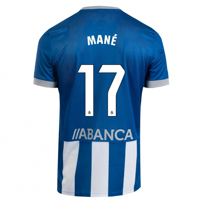 Danxen Dzieci Alioune Mané #17 Niebieski Szary Biały Domowa Koszulka 2026/27 Koszulki Klubowe