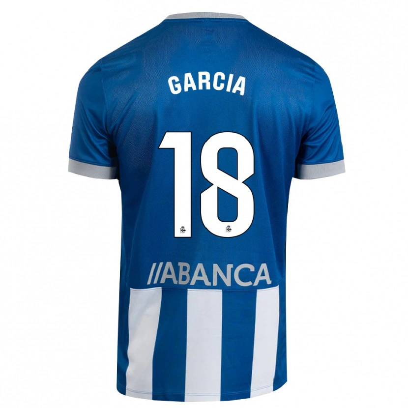 Danxen Dzieci Raquel García #18 Niebieski Szary Biały Domowa Koszulka 2026/27 Koszulki Klubowe