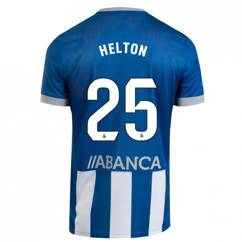 Danxen Dzieci Helton Leite #25 Niebieski Szary Biały Domowa Koszulka 2026/27 Koszulki Klubowe