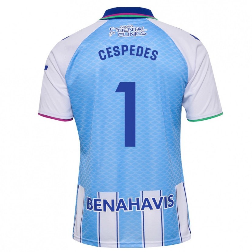 Danxen Dzieci Andrés Céspedes #1 Głęboki Błękitny Biały Domowa Koszulka 2026/27 Koszulki Klubowe