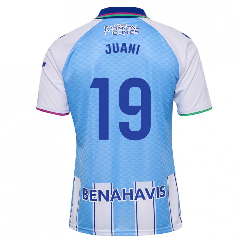 Danxen Dzieci Juan Francisco Fernández Martin #19 Głęboki Błękitny Biały Domowa Koszulka 2026/27 Koszulki Klubowe