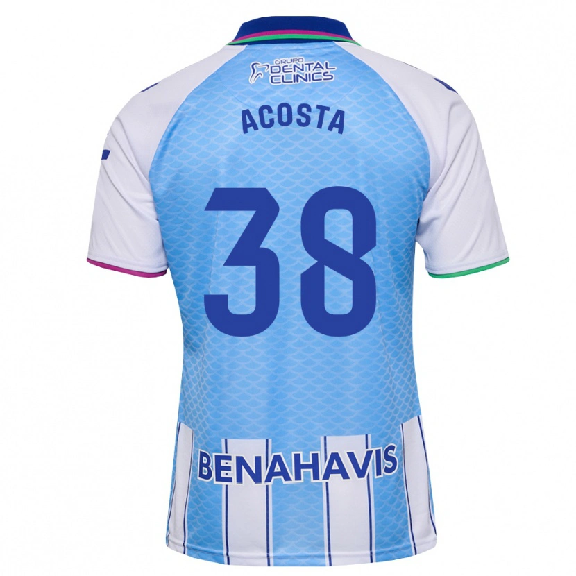 Danxen Dzieci Judith Acosta #38 Głęboki Błękitny Biały Domowa Koszulka 2026/27 Koszulki Klubowe