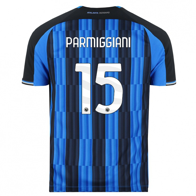Danxen Dzieci Pietro Parmiggiani #15 Niebieski Czarny Czerwony Domowa Koszulka 2026/27 Koszulki Klubowe