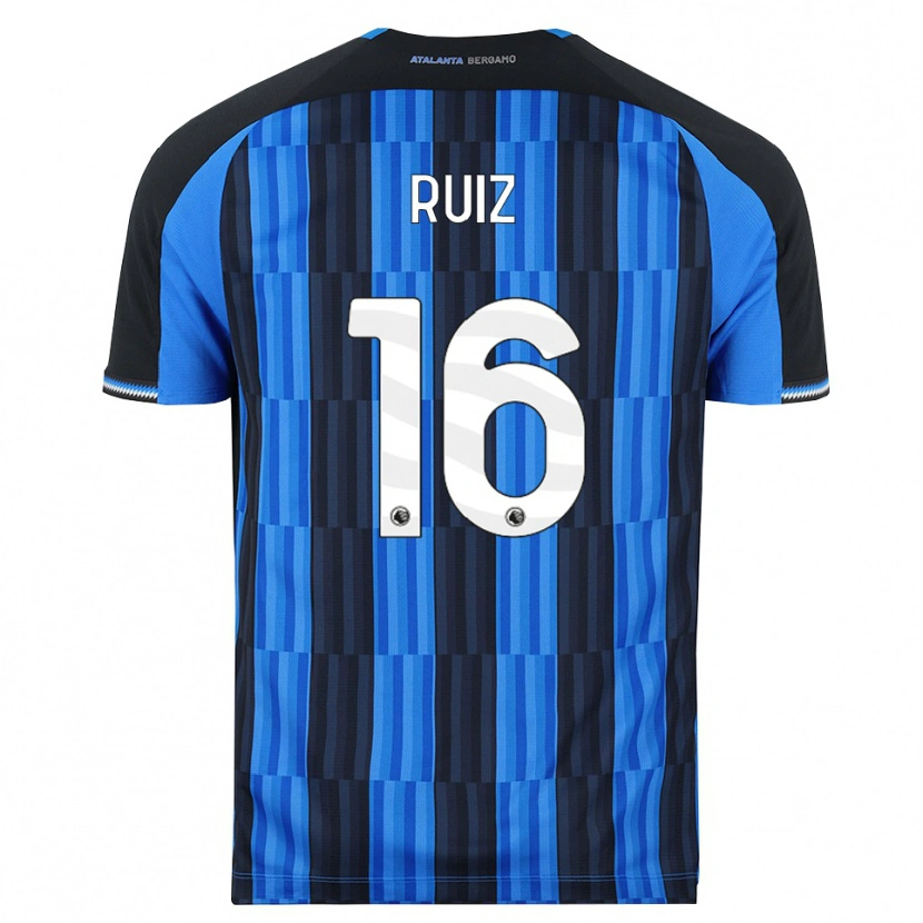 Danxen Dzieci Gerard Ruiz #16 Niebieski Czarny Czerwony Domowa Koszulka 2026/27 Koszulki Klubowe