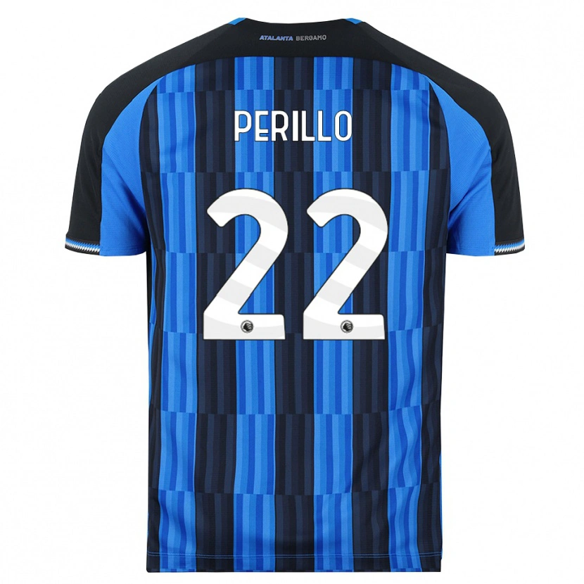 Danxen Dzieci Diego Perillo #22 Niebieski Czarny Czerwony Domowa Koszulka 2026/27 Koszulki Klubowe