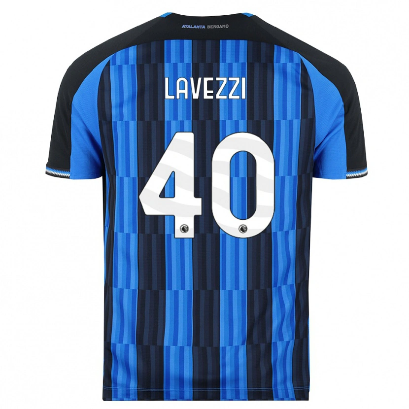 Danxen Dzieci Filippo Lavezzi #40 Niebieski Czarny Czerwony Domowa Koszulka 2026/27 Koszulki Klubowe