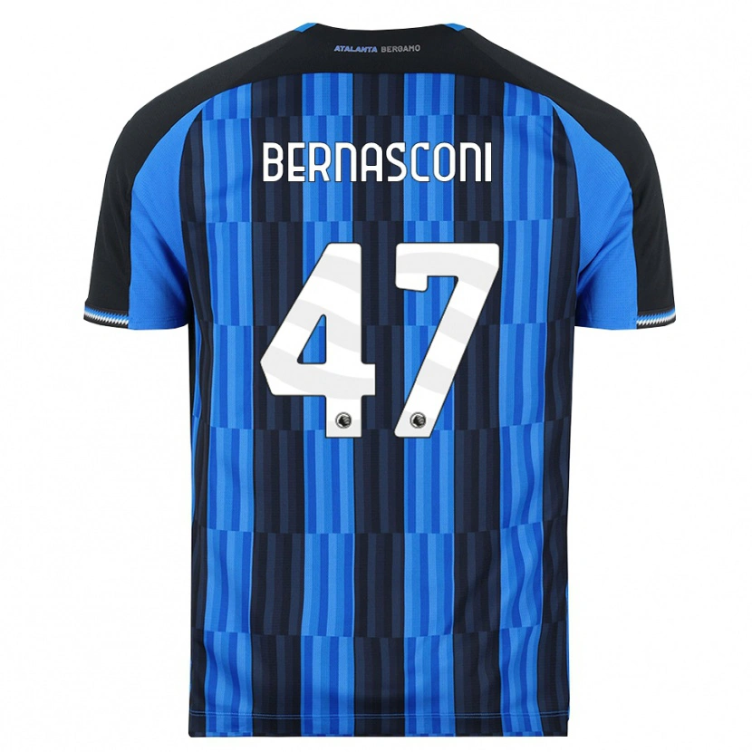 Danxen Dzieci Lorenzo Bernasconi #47 Niebieski Czarny Czerwony Domowa Koszulka 2026/27 Koszulki Klubowe