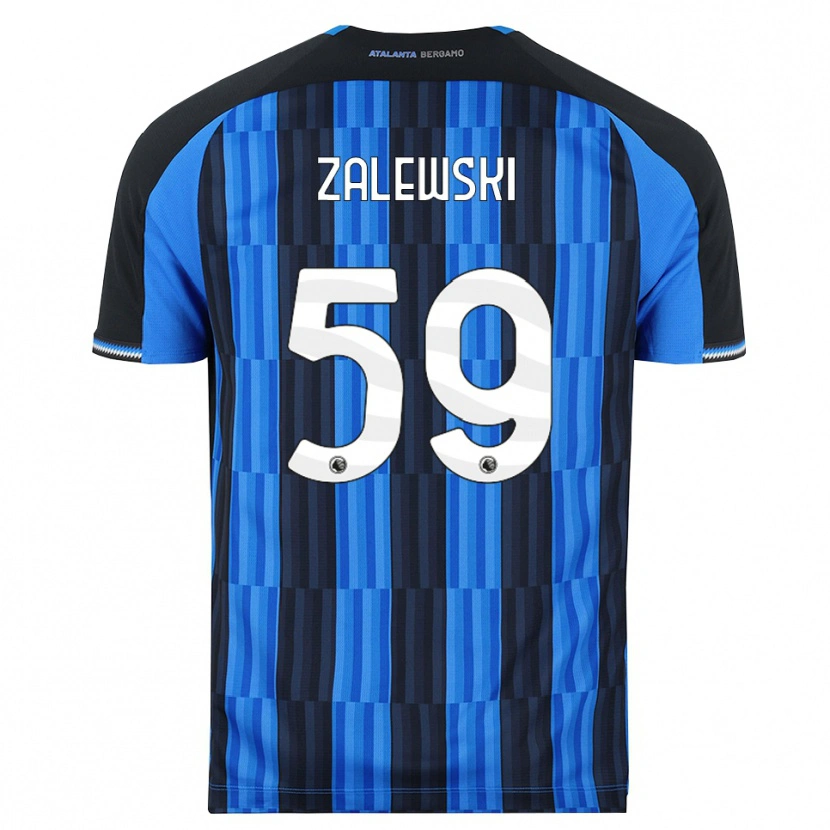 Danxen Dzieci Nicola Zalewski #59 Niebieski Czarny Czerwony Domowa Koszulka 2026/27 Koszulki Klubowe