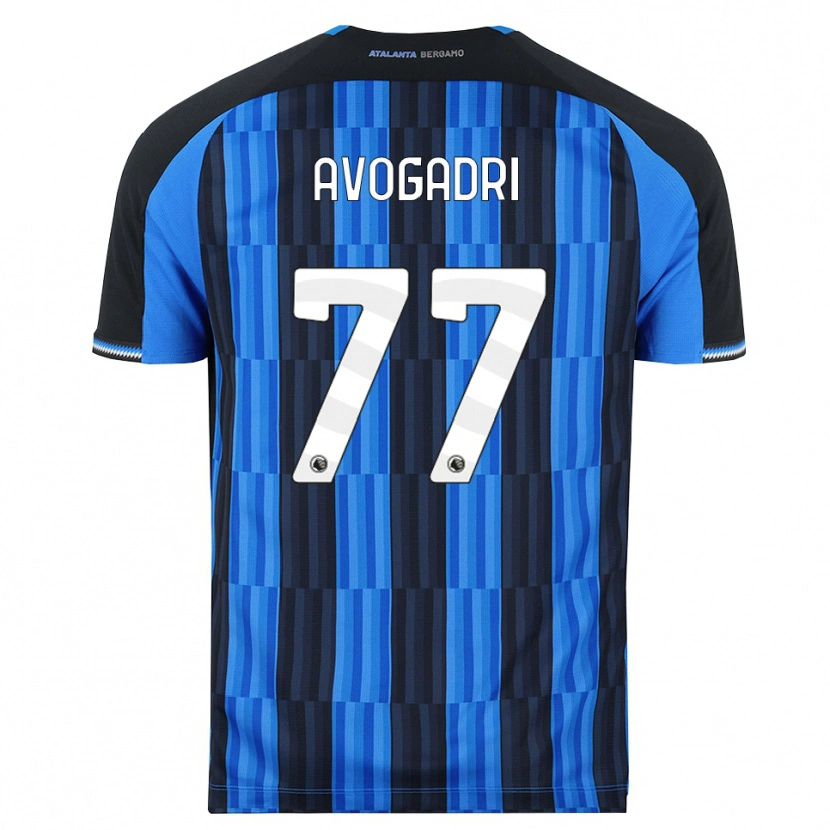 Danxen Dzieci Lorenzo Avogadri #77 Niebieski Czarny Czerwony Domowa Koszulka 2026/27 Koszulki Klubowe