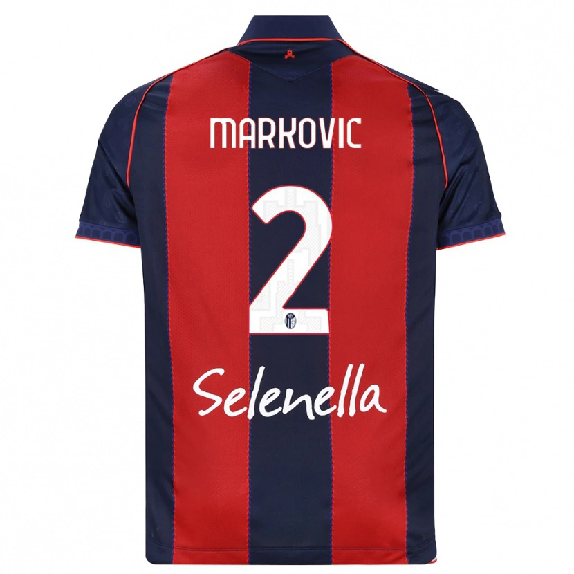 Danxen Dzieci Petar Markovic #2 Królewski Niebieski Czerwony Biały Domowa Koszulka 2026/27 Koszulki Klubowe