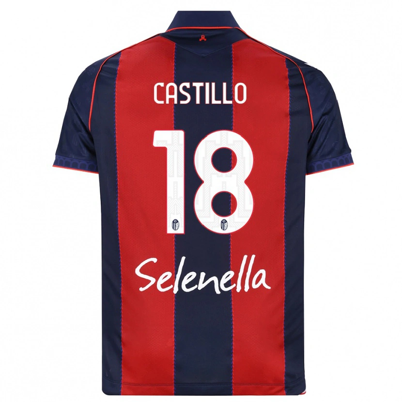 Danxen Dzieci Tomas Castillo #18 Królewski Niebieski Czerwony Biały Domowa Koszulka 2026/27 Koszulki Klubowe