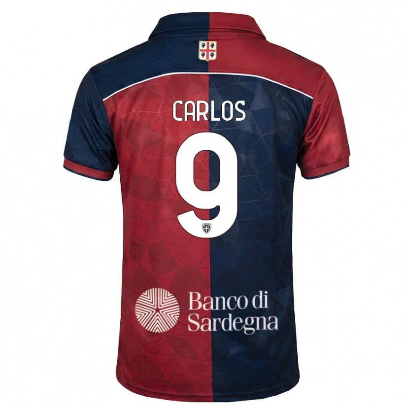 Danxen Dzieci Kevin Carlos #9 Bordowy Królewski Niebieski Domowa Koszulka 2026/27 Koszulki Klubowe