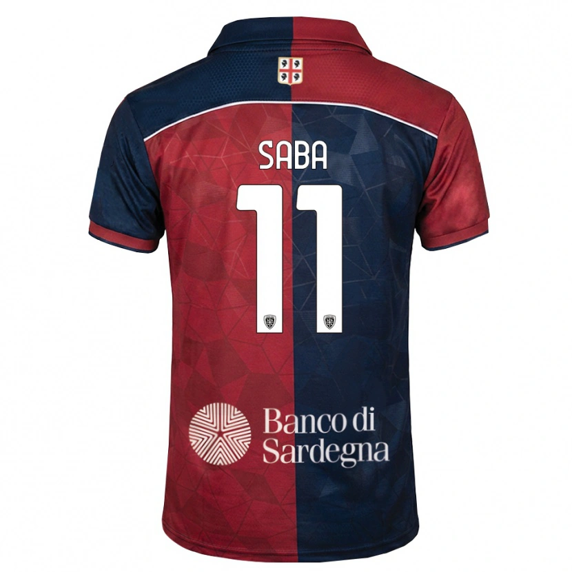 Danxen Dzieci Alessio Saba #11 Bordowy Królewski Niebieski Domowa Koszulka 2026/27 Koszulki Klubowe