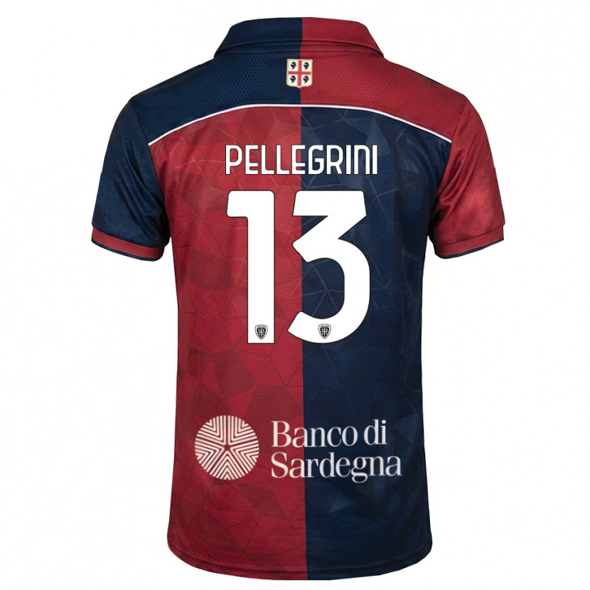 Danxen Dzieci Nicolò Pellegrini #13 Bordowy Królewski Niebieski Domowa Koszulka 2026/27 Koszulki Klubowe