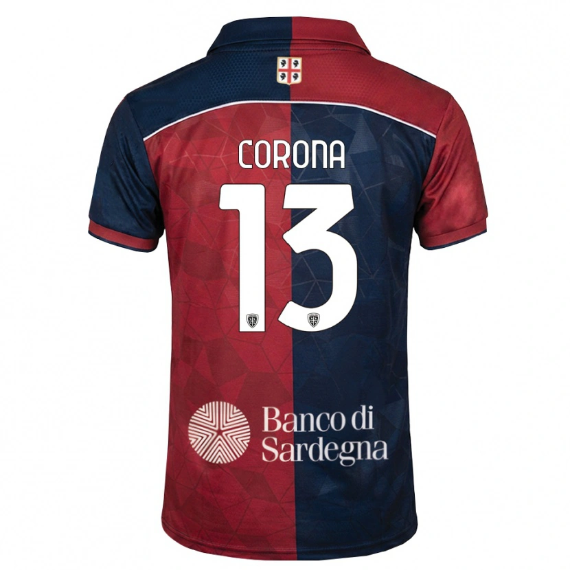 Danxen Dzieci Claudio Corona #13 Bordowy Królewski Niebieski Domowa Koszulka 2026/27 Koszulki Klubowe